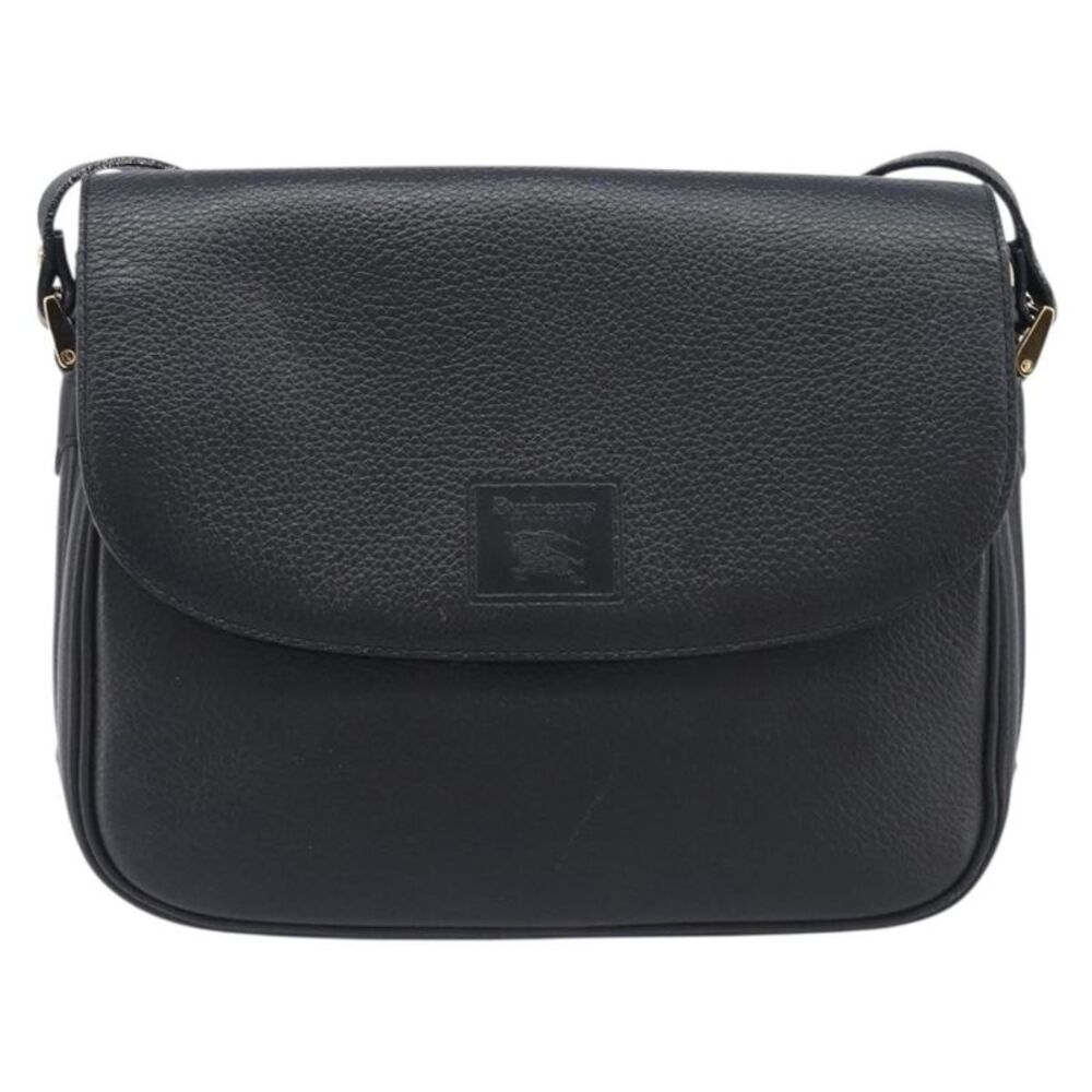 Burberry Shoulder Leather Black Leather Shoulder Bag Bag